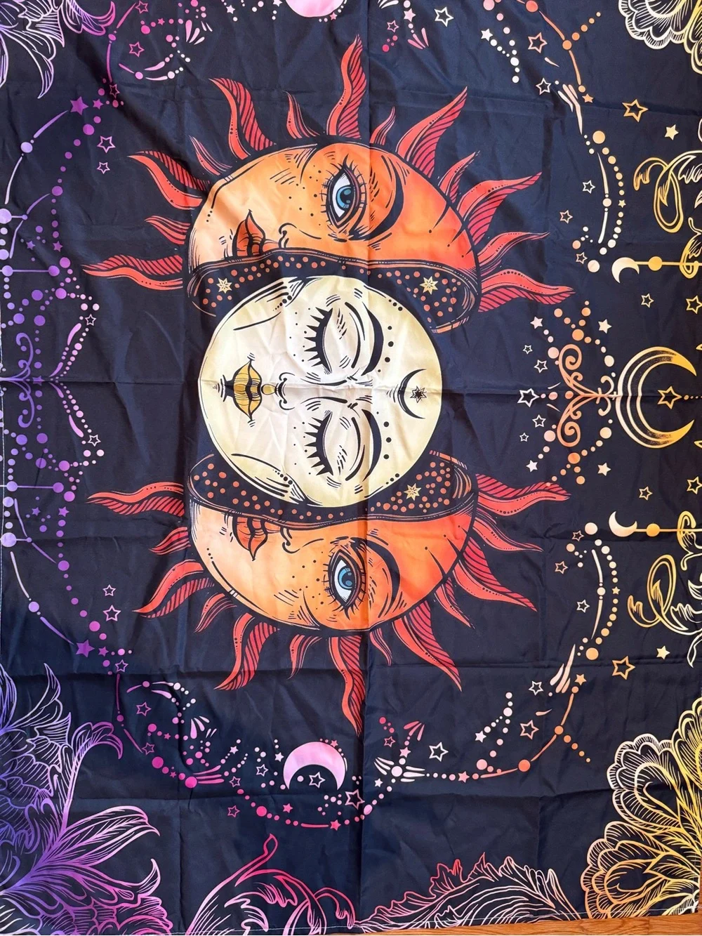 Sun and Moon Tapestry Wall Art - Boho Home Decor